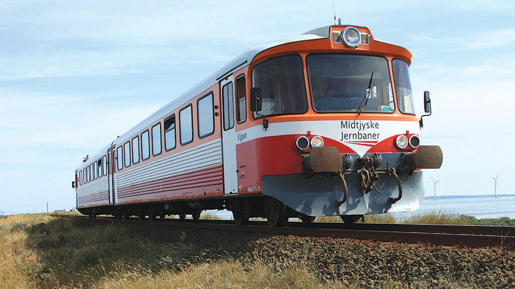 Feriehusgæster kan køre gratis med VLTJ. (Foto: Midttrafik)