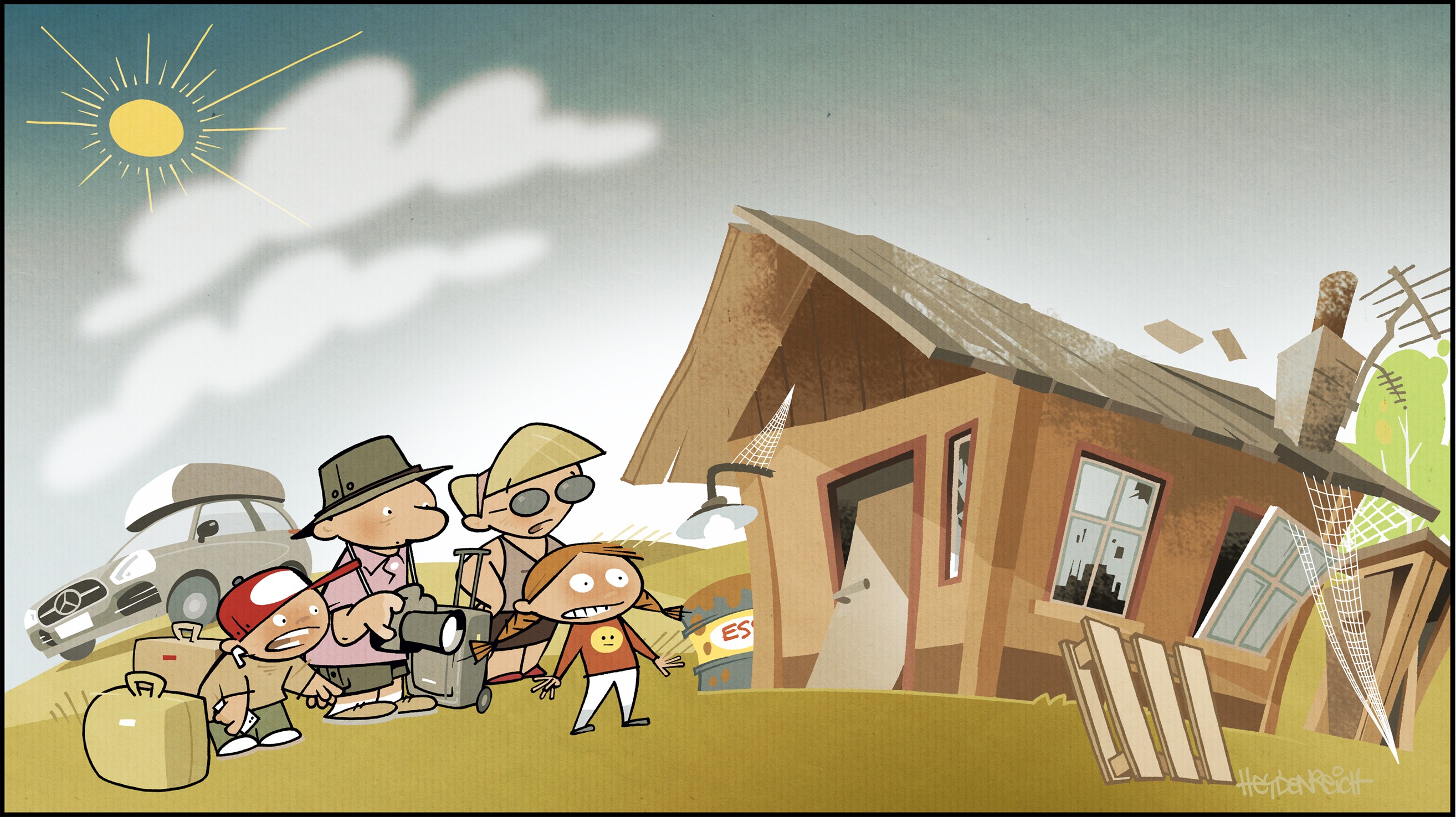 ”De danske sommerhuse og sommerhusområder er gledet af den. Man har simpelthen ikke fulgt med kravene fra kundernes side,” siger Jesper Bo Jensen. (Illustration Peter Heydenreich)