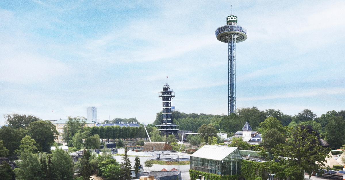 ZOO Skyliner åbner 9. juni og kan besøges frem til 28. august 2022. (Billedmanipulation: Mette Hedeager Johansson)