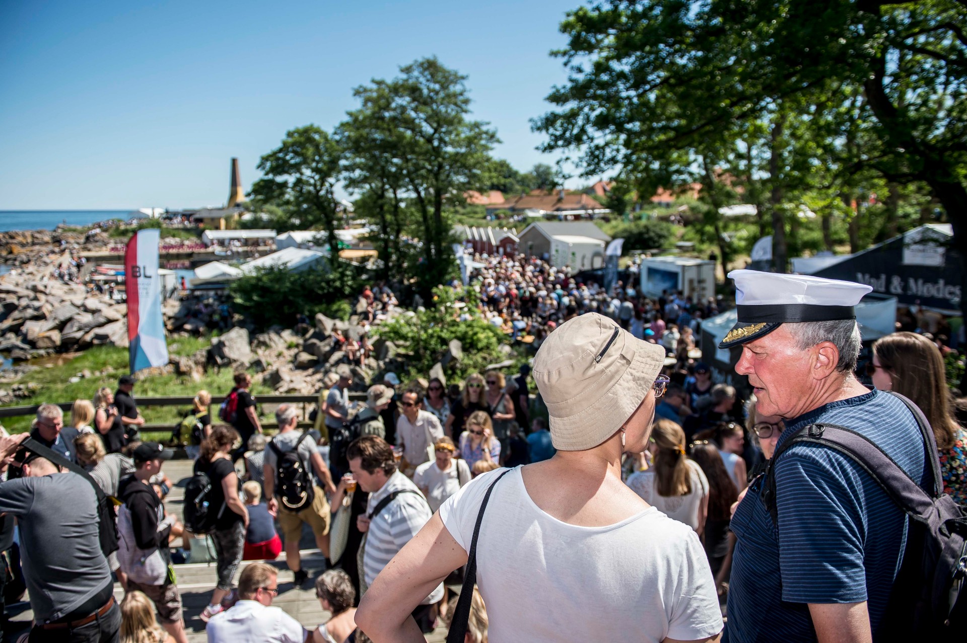 Stemning ved Kampeløkke Havn, Folkemødet 2019. (Foto: Mads Claus Rasmussen / Ritzau Scanpix)