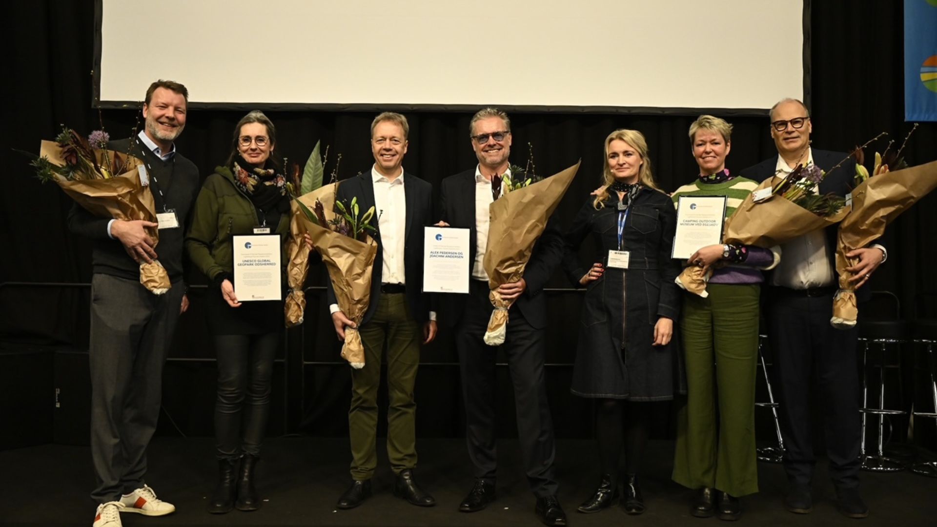 Danske Rejsejournalister har omdøbt Havfrueprisen til Lighthouse Tourism Award, flyttet uddelingen ud blandt publikum, nomineret tre kandidater – og hylder i år Alex Pedersen og Joachim Andersen for deres enestående indsats for at få de tre første etaper af Tour de France til Danmark. (Foto: Lars Møller/MCH)