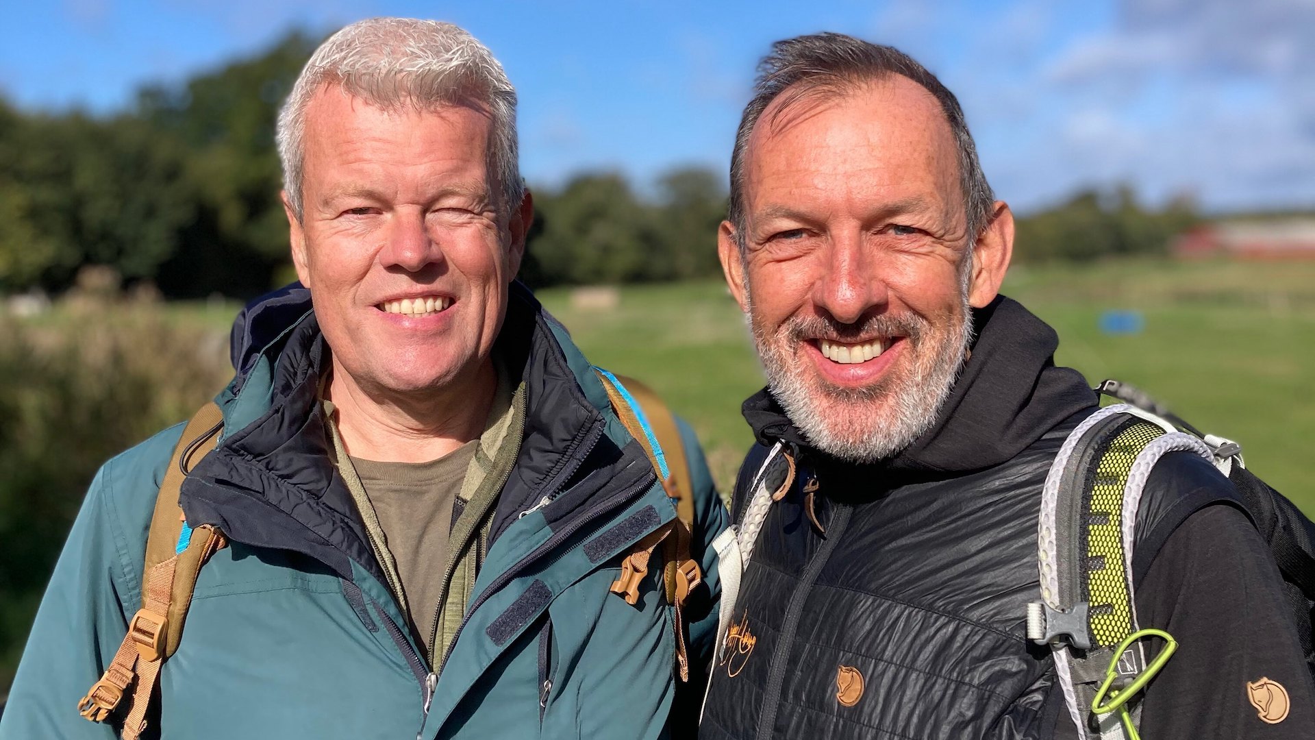 Happy Hiking Tours er startet af Lars Frost og Jerry Graham i 2022. Begge har forladt deres fuldtidsjobs for at arbejde med de guidede ture. De første vandreture i Danmark er afviklede og mange mere er på bedding. (PR-foto)