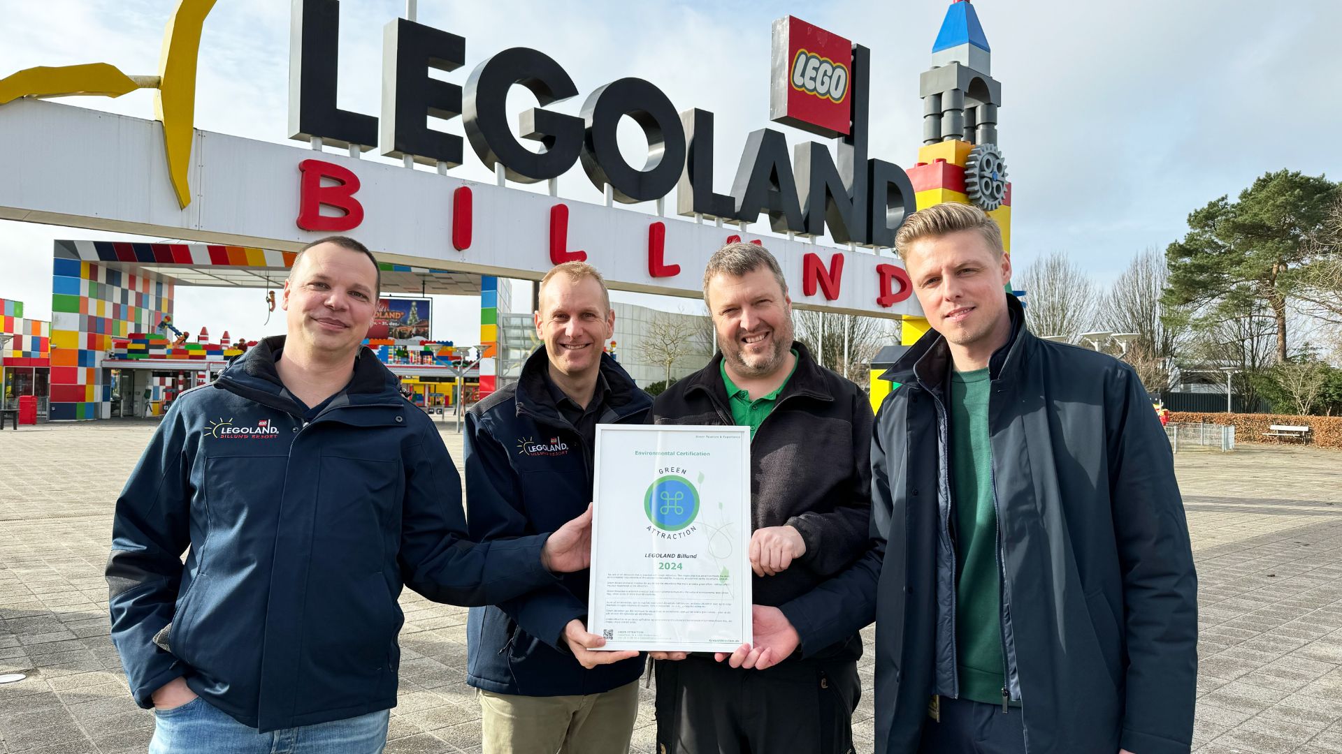 Efter flere års arbejde er Legoland Billund nu blevet certificeret med miljøcertifikatet Green Attraction. Dermed er Legoland i selskab med bl.a. Tivol og Experimentarium. (PR-foto)