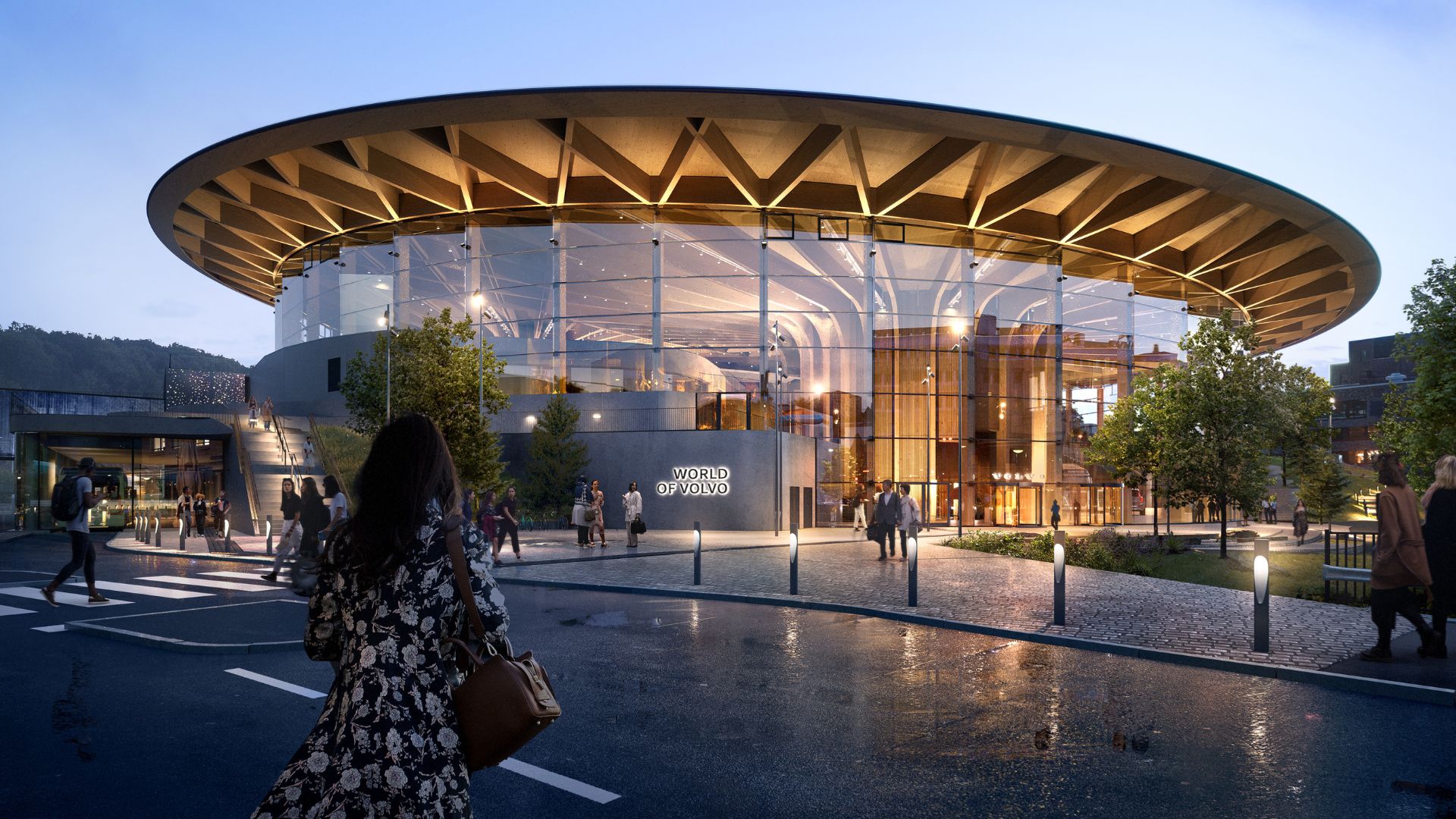 World of Volvo åbner i Gøteborg den 14. april 2024. Ambitionen rækker videre end blot et teknisk museum. (Rendering: World of Volvo)