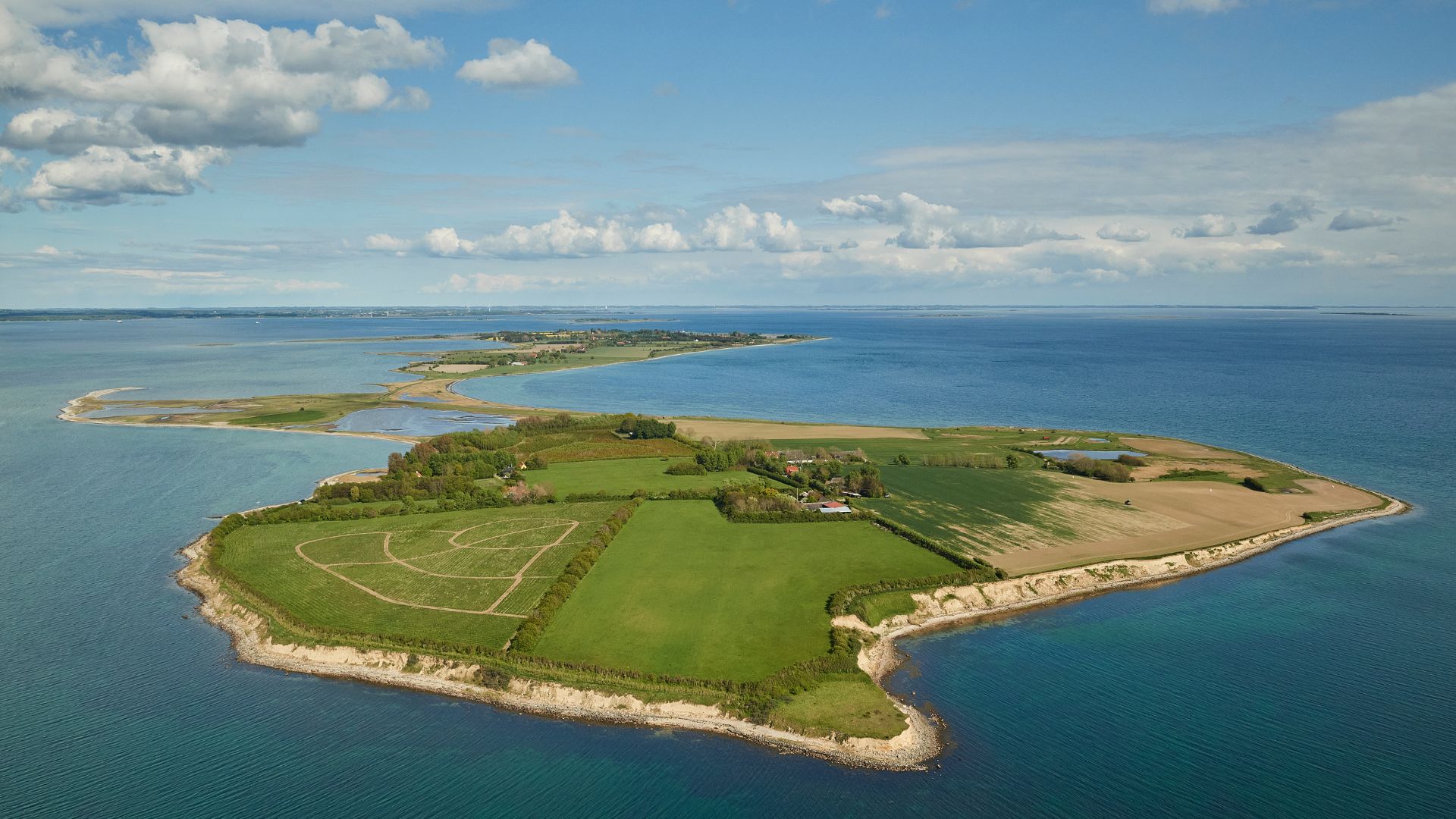 Geopark Det Sydfynske Øhav er blandt andet kendt for Det Sydfynske Øhav, som er et af verdens største oversvømmede istidslandskaber. (Foto: Geopark Det Sydfynske Øhav)