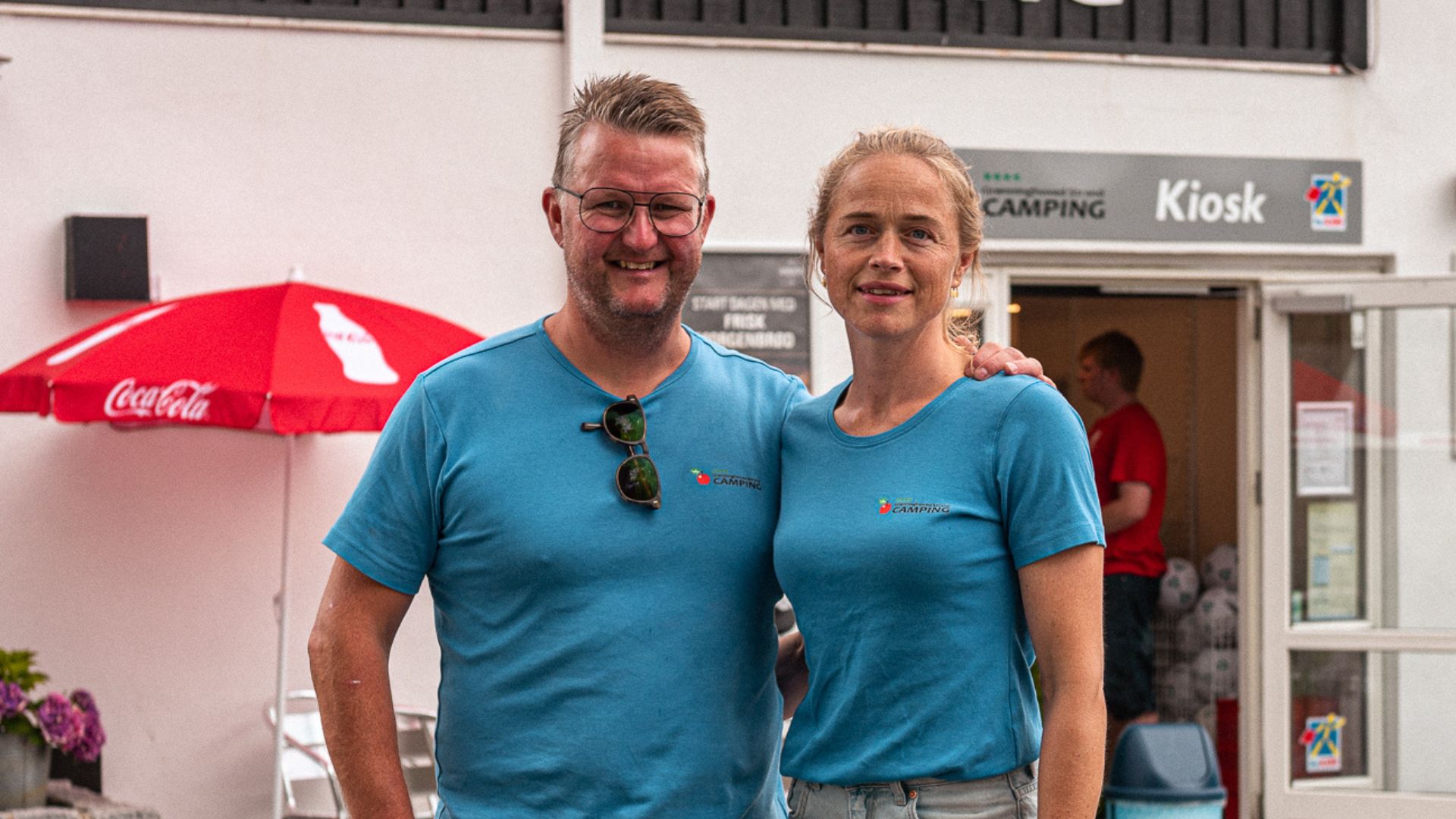 Lasse Guldager Pedersen og Anna Lund Rasmussen har siden 2021 drevet den 4-stjernede campingplads Grønninghoved Strand Camping. (PR-foto)